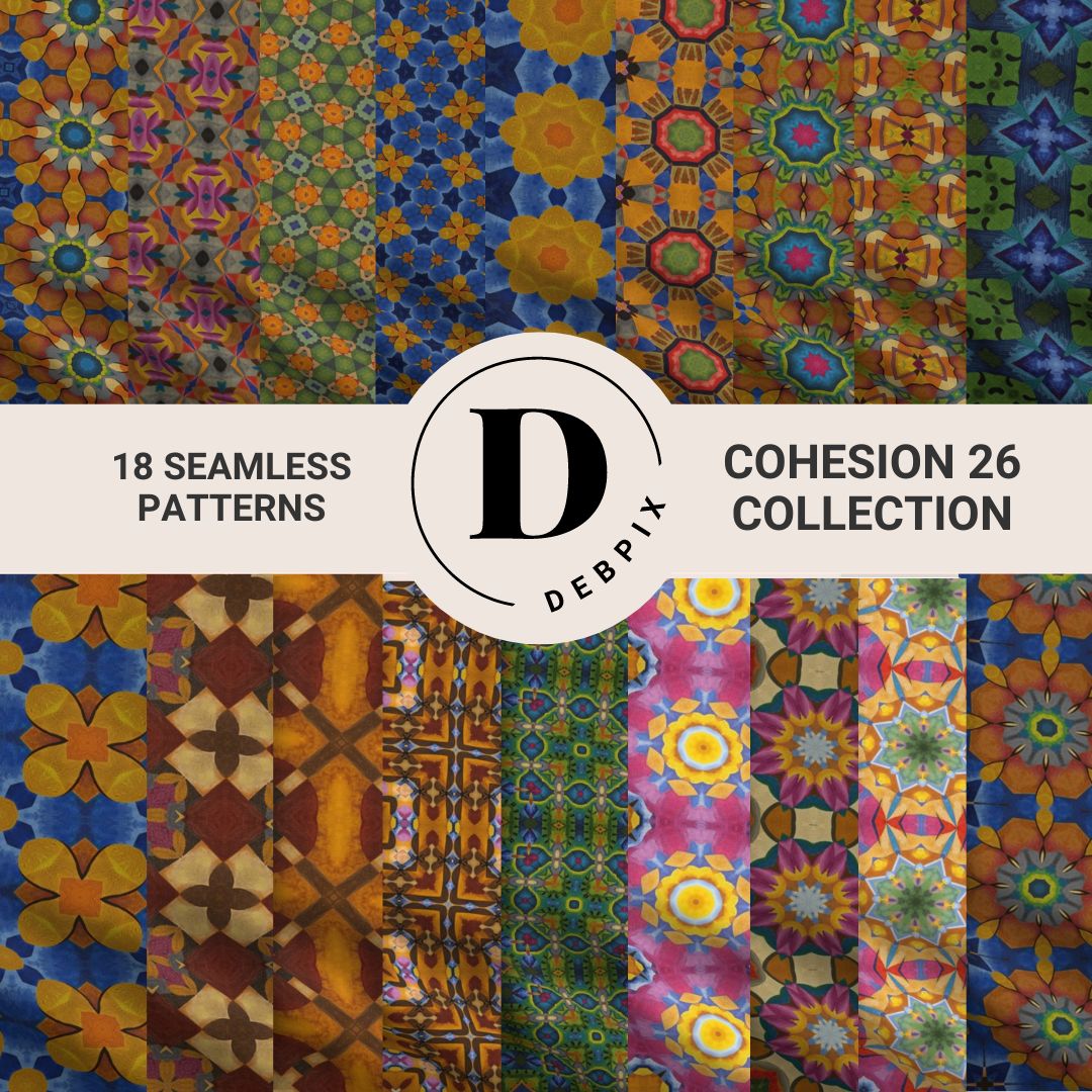Cohesion 26 Collection wallpaper and fabric designs