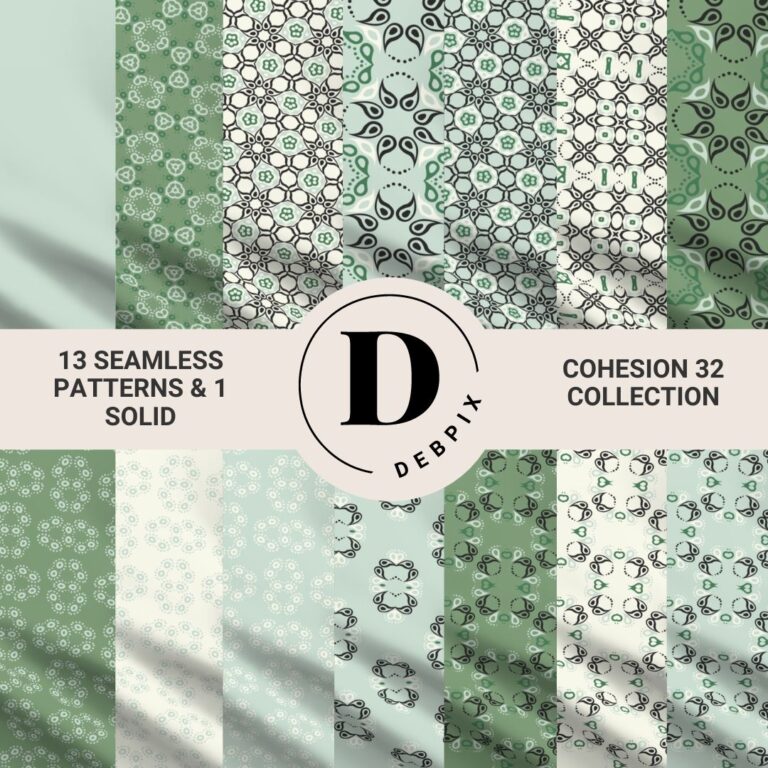Cohesion 32 Collection fabric and wallpaper designs