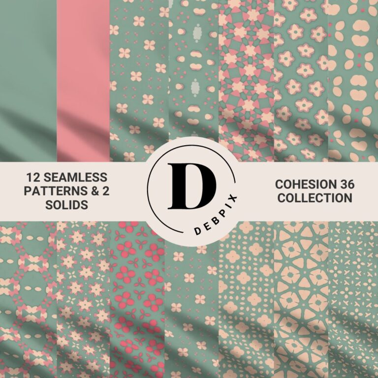 Cohesion 36 Collection wallpaper and fabric design